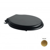 Сиденье для унитазов Globo Paestum черный дуб/бронза PS22RN